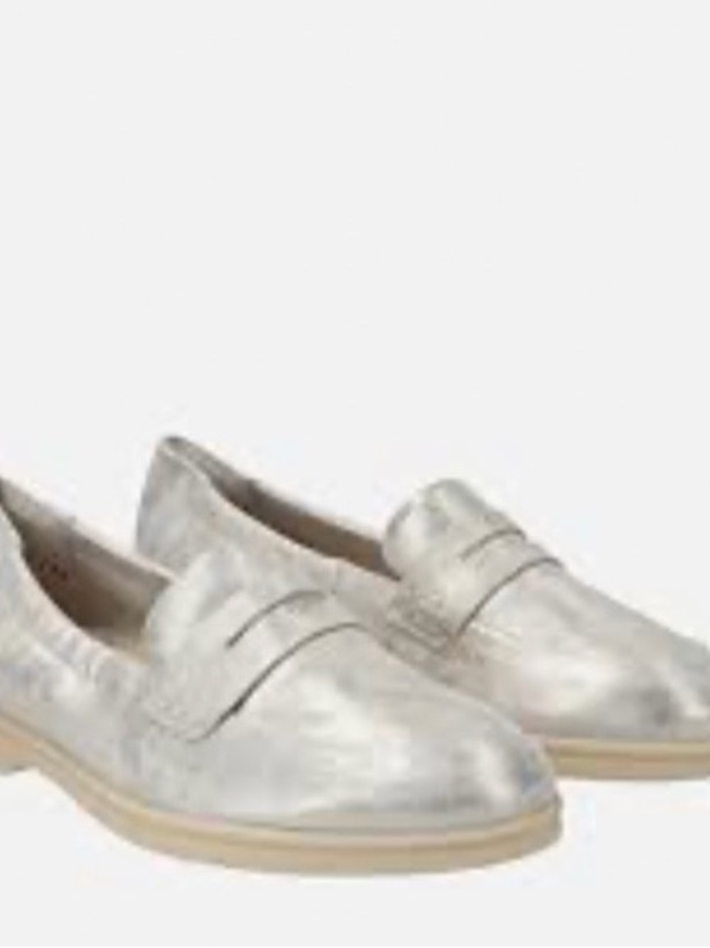Paul Green Metallic Gold Penny Loafers